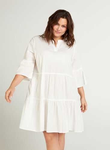 Dress, Bright White, Model image number 0