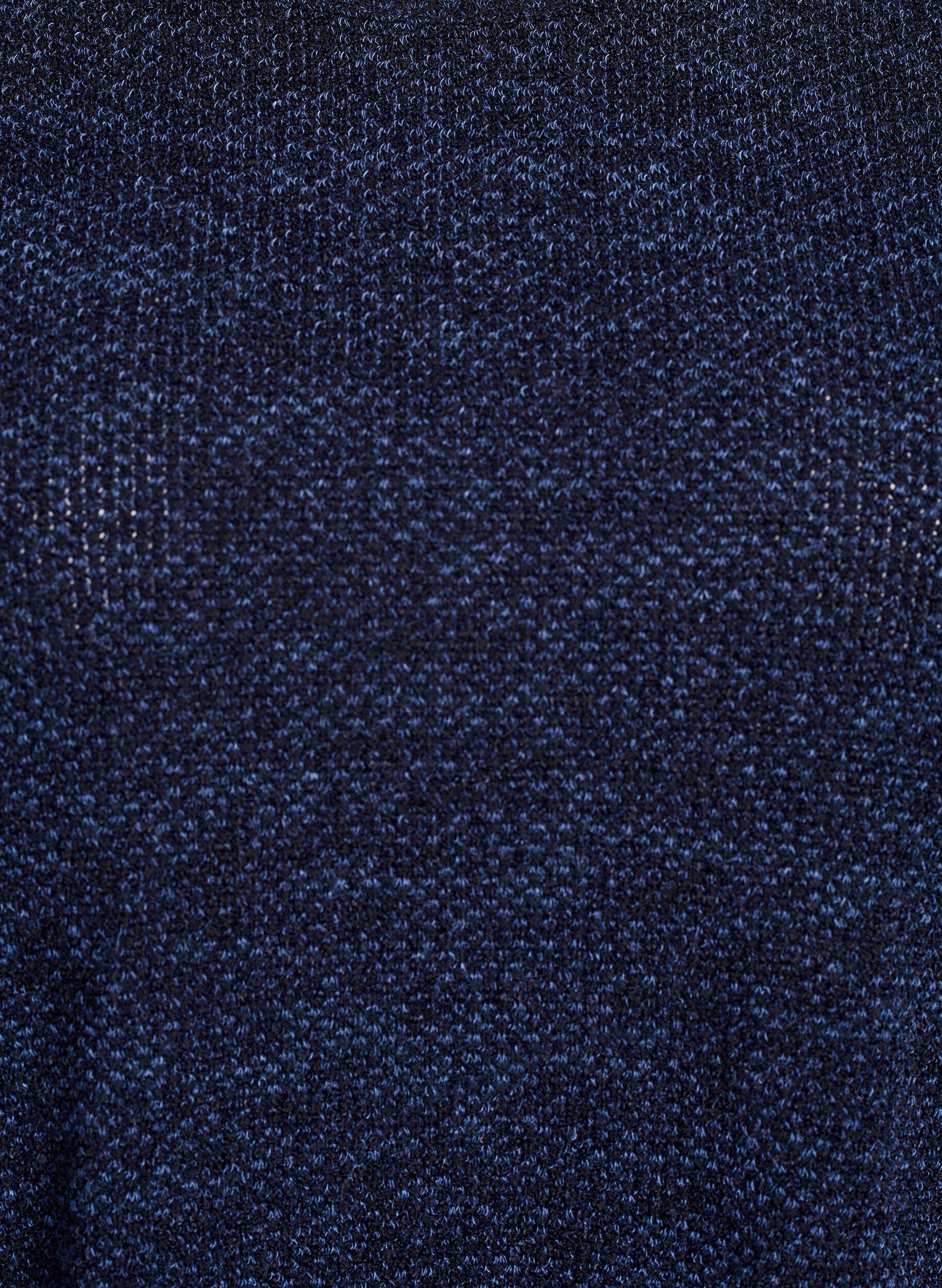 Zizzifashion Long-sleeved blouse with texture, Blue, Packshot image number 2