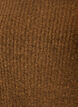 Ribbed jumper with balloon sleeves, Brown, Packshot image number 2