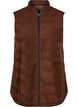 Teddy fleece gilet with zipper and pockets, Hot Fudge, Packshot image number 0