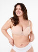 Moulded bra with mesh, Beige, Model image number 0