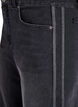 Wide fit jeans with vertical denim details, Dark Grey, Packshot image number 2