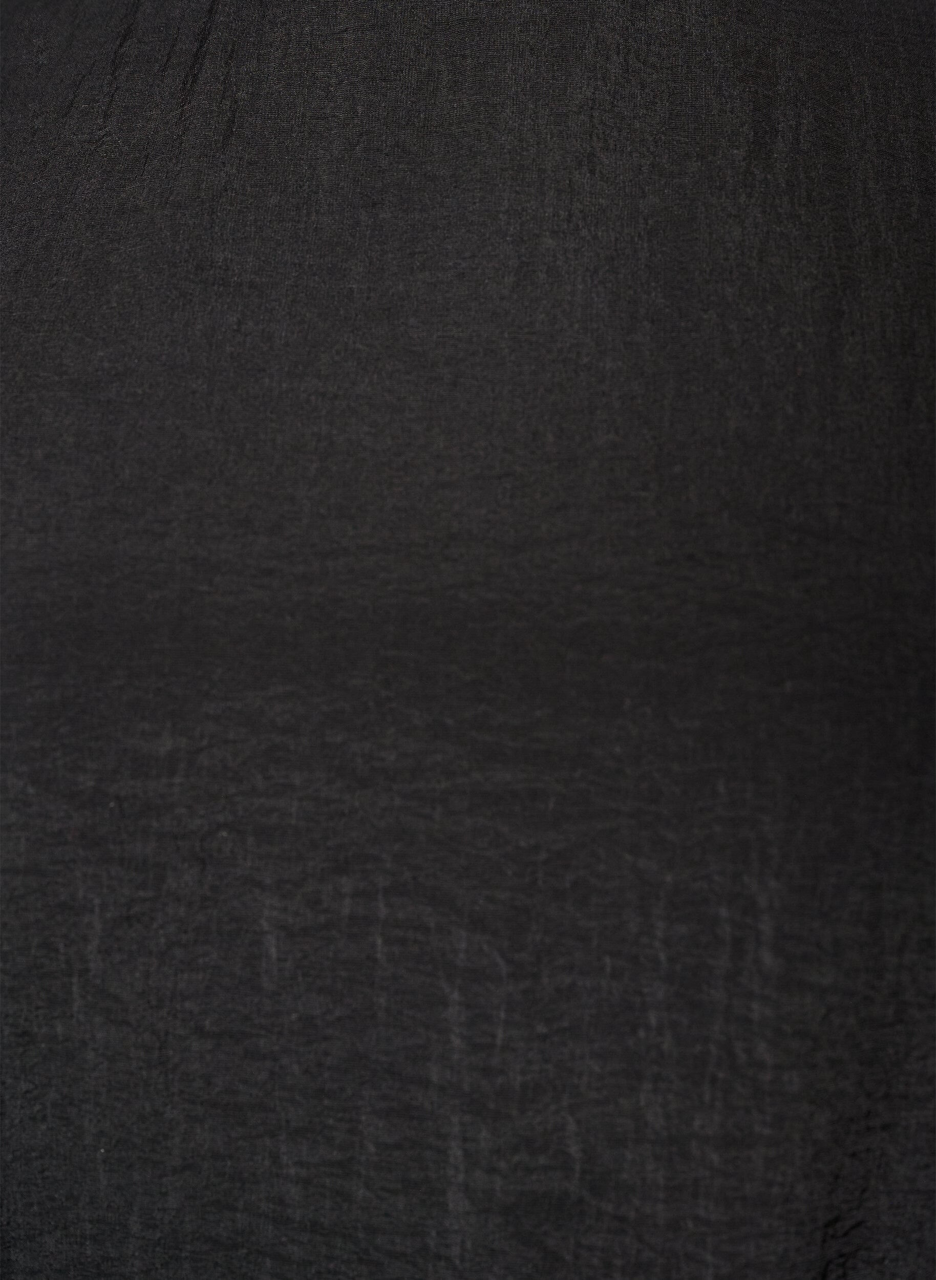 Zizzifashion Ankle-length dress with flutter sleeves and tie-waist, Black, Packshot image number 2