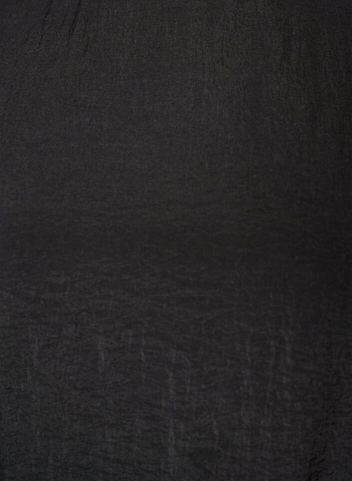 Ankle-length dress with flutter sleeves and tie-waist, Black, Packshot image number 2