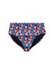 High-waisted floral bikini bottoms, Red, Packshot image number 0