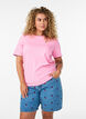 Embroidered denim shorts, Light Blue, Model image number 0