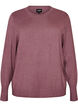 Knitted blouse with a round neck, Rose, Packshot image number 0
