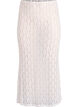 Long sheer lace skirt, White, Packshot image number 0