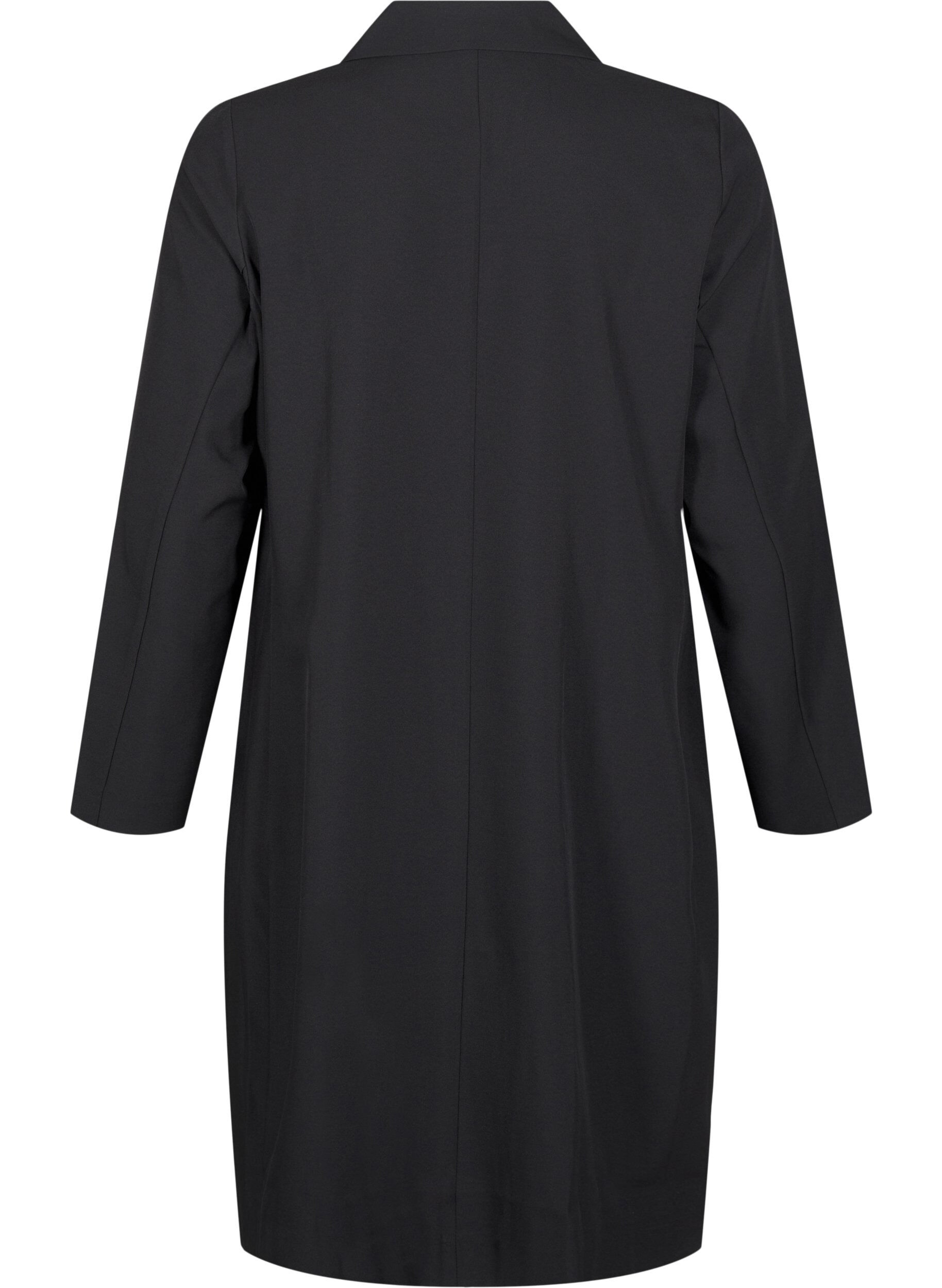 Zizzifashion Double-breasted blazer dress, Black, Packshot image number 1