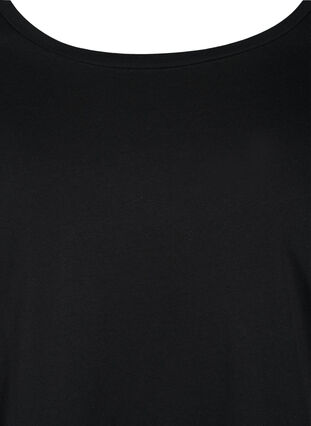 Basic cotton blouse 2-pack, Black/Navy B, Packshot image number 2