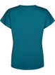 Loose training t-shirt with v-neck, Green, Packshot image number 1