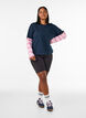 T-shirt with a sporty layered look, Blue, Model image number 1