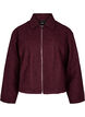 Short jacket with zipper, Dark Bordeaux, Packshot image number 0