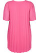 Short sleeved pleated dress, Shocking Pink, Packshot image number 1