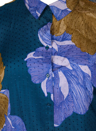 Long-sleeved, floral viscose shirt, Reflecting Pond AOP, Packshot image number 2