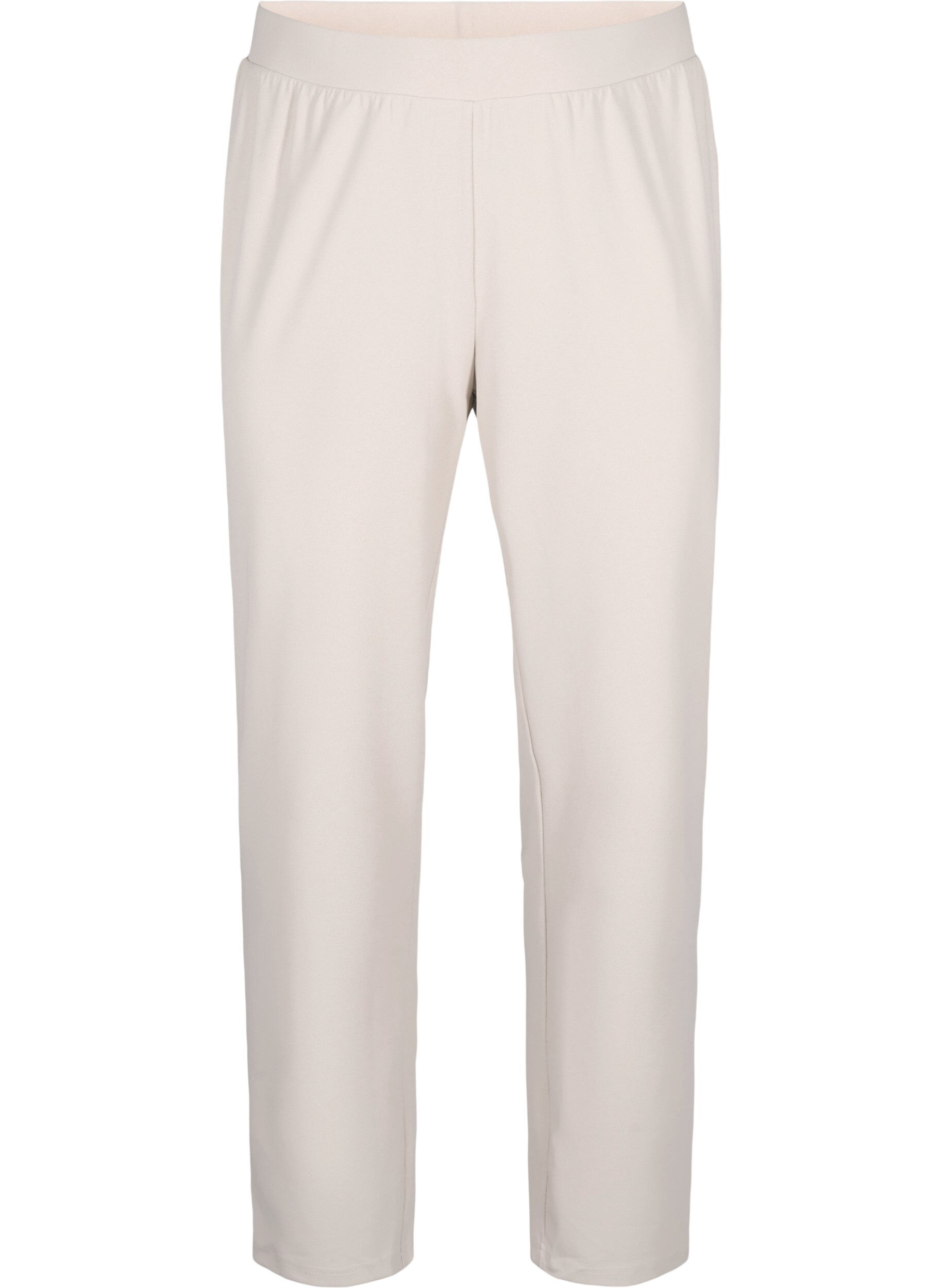 Zizzifashion Trousers with straight fit, Beige, Packshot image number 0