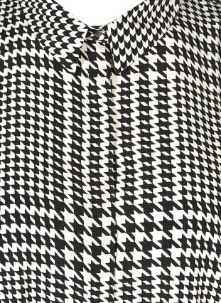Long-sleeved printed shirt, Black/White, Packshot image number 2