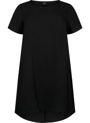 Dress with short sleeves, Black, Packshot image number 0