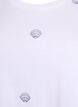 T-shirt in organic cotton with embroidered motifs, White, Packshot image number 2