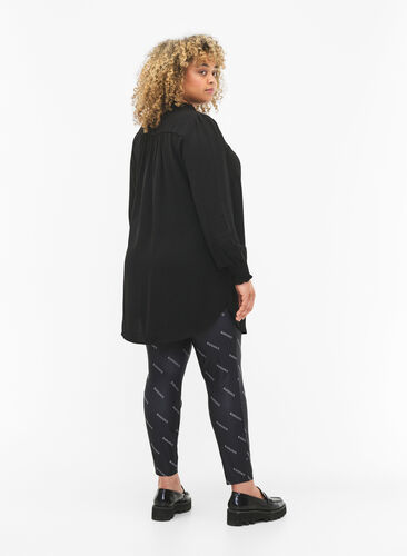 Leggings with text print, Black Radiance, Model image number 1