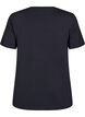 T-shirt in organic cotton with a round neck, Black, Packshot image number 1