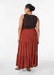 Long skirt with elasticated waist, Red, Model image number 1