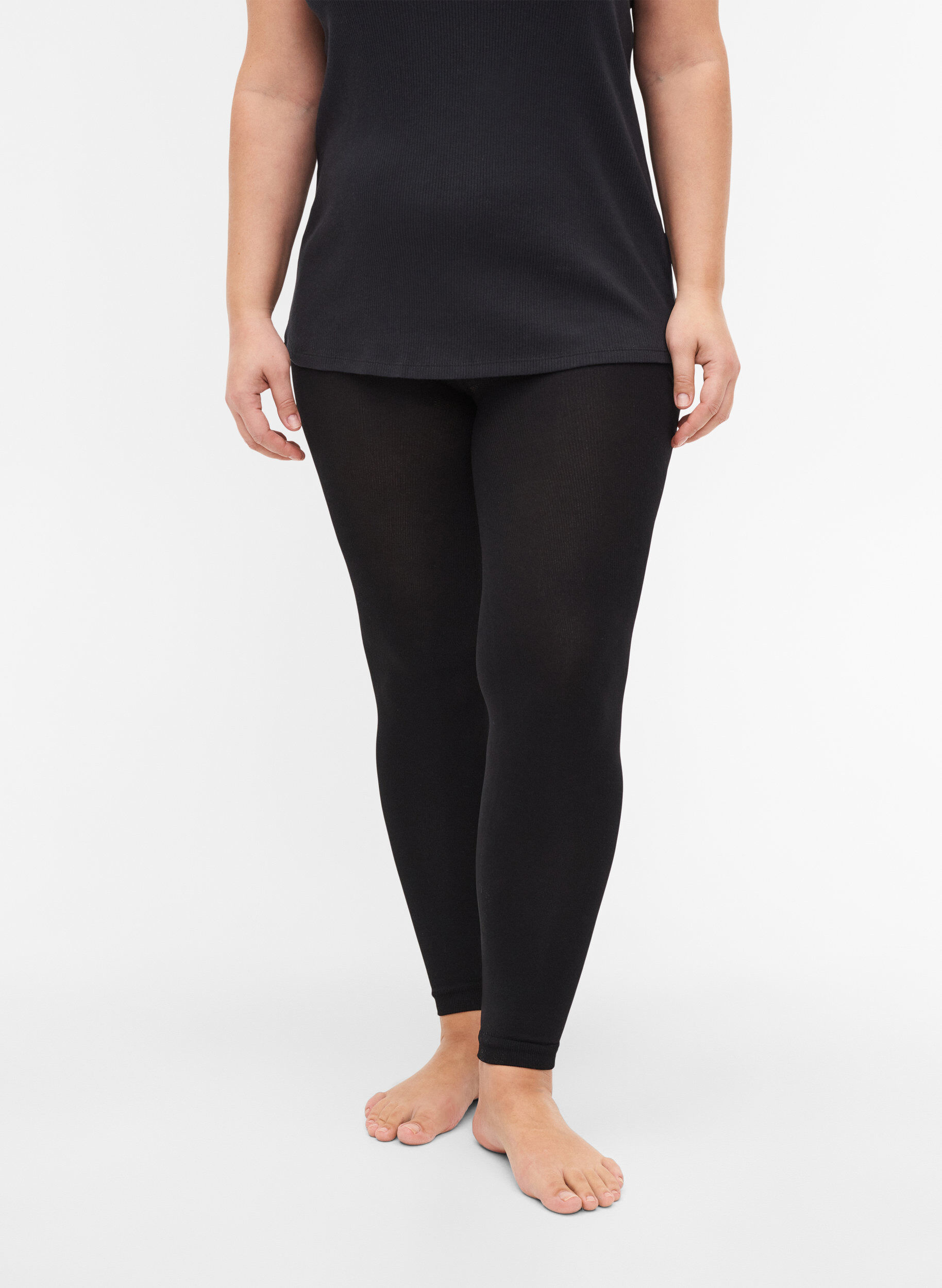 Zizzifashion Leggings in 200 denier, Black, Model image number 2