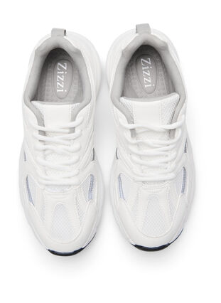 Wide fit trainers , White, Packshot image number 1