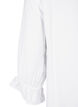 Long viscose shirt with lace detail, Bright White, Packshot image number 3