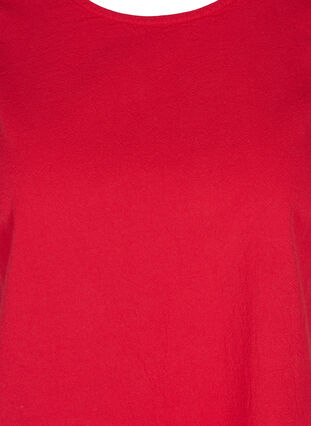 Sleeveless top in cotton, Lipstick Red, Packshot image number 2