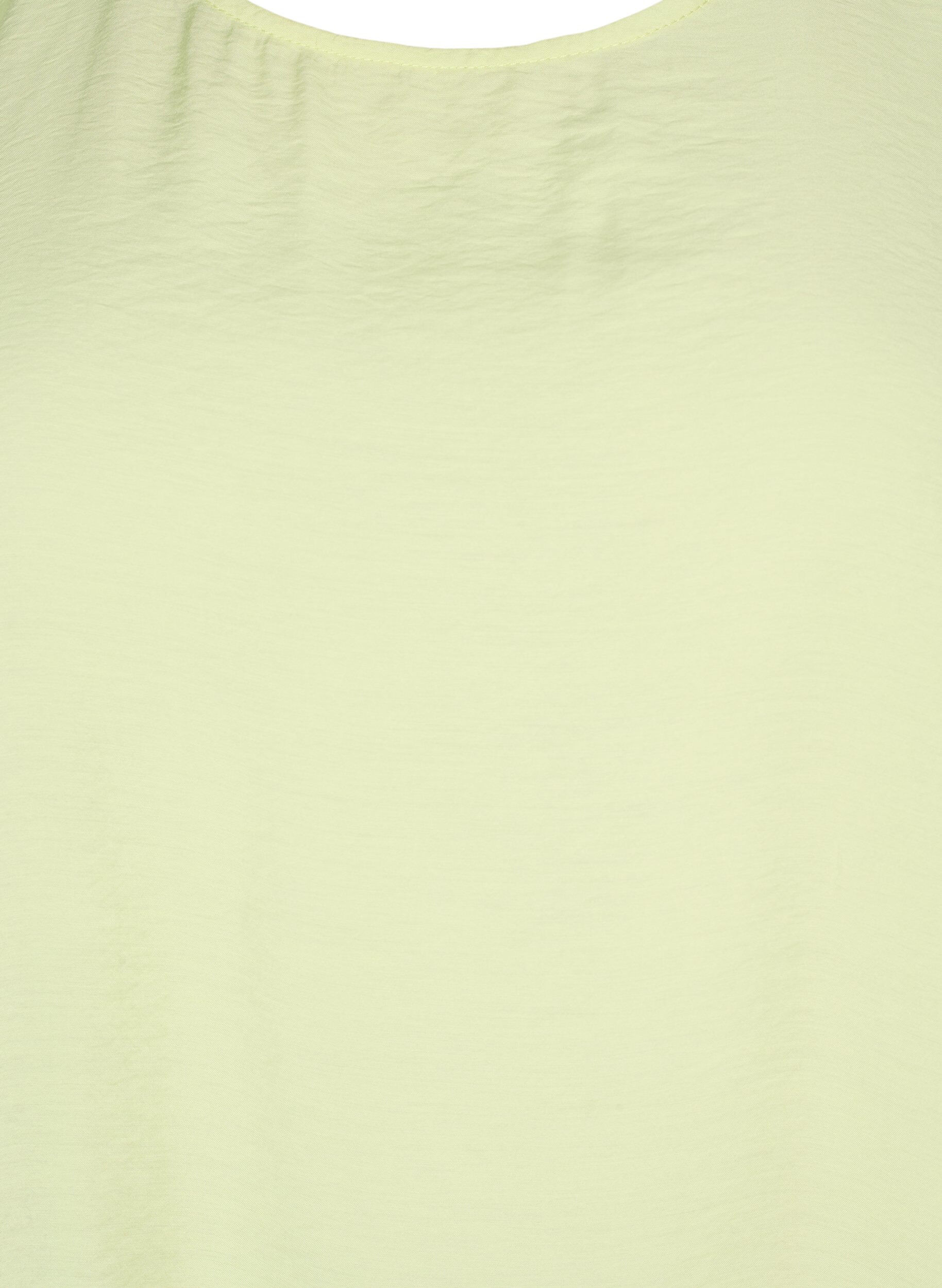 Zizzifashion Blouse with half-length sleeves in viscose, Lily Green, Packshot image number 2