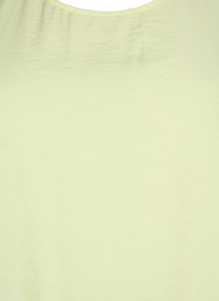 Blouse with half-length sleeves in viscose, Lily Green, Packshot image number 2