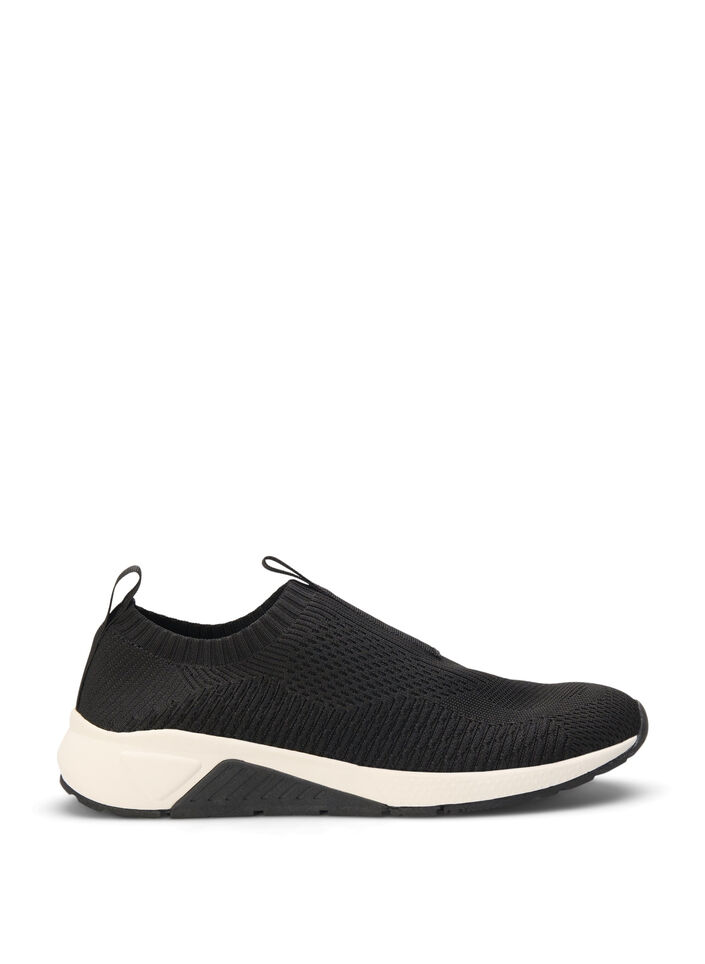 Wide fit slip-on sneaker, Black, Packshot