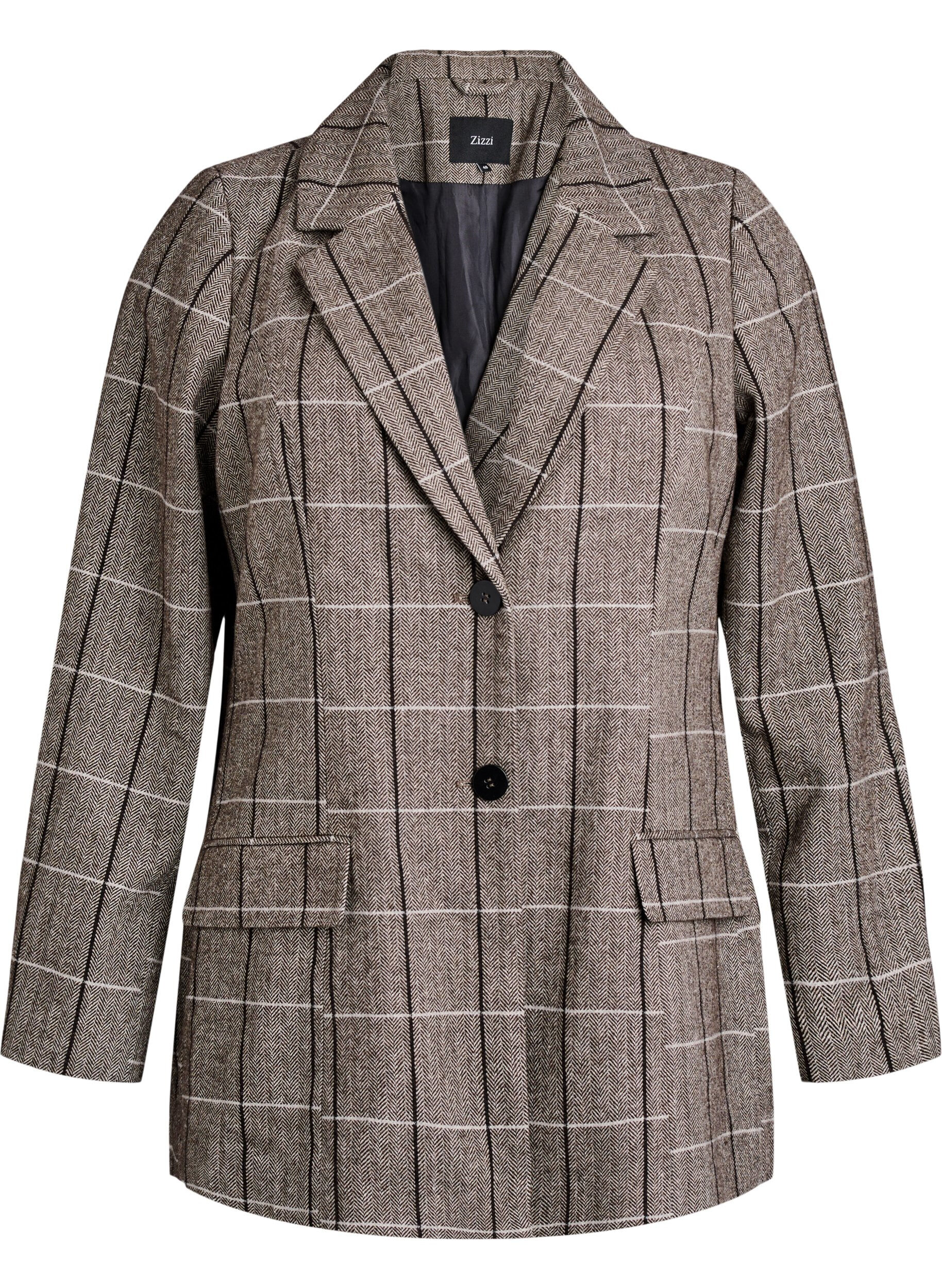 Classic checked blazer
