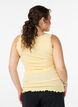 Top with lace trim, Yellow, Model image number 2