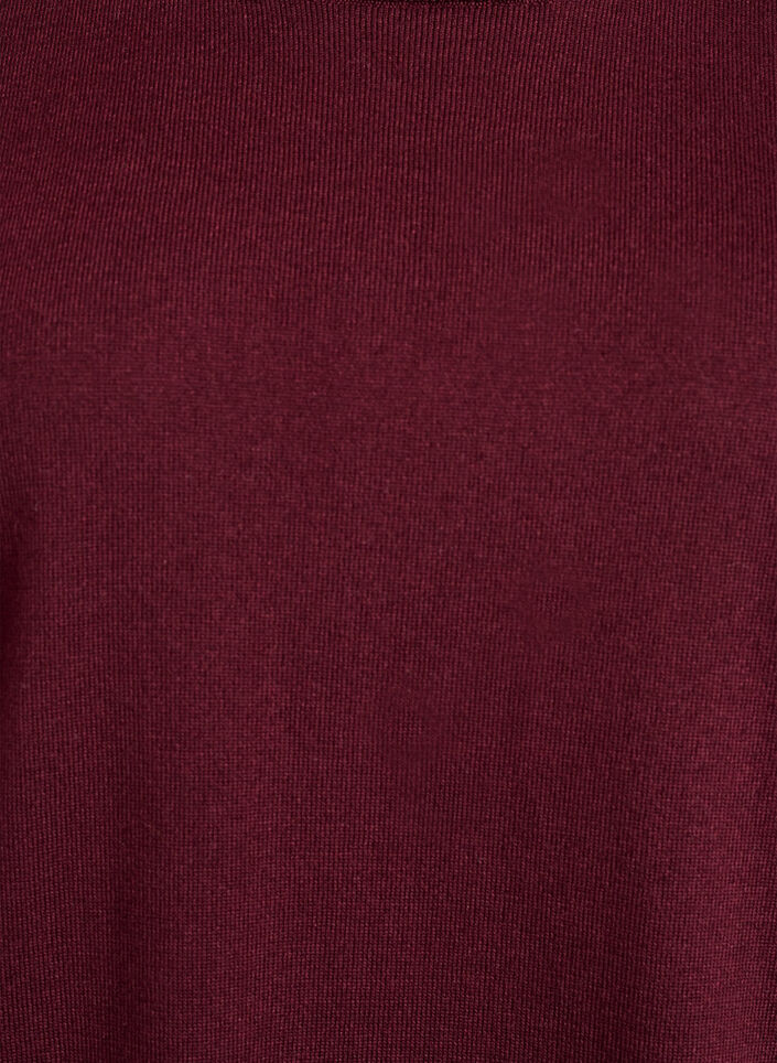 Fine-knit blouse with short sleeves, Red, Packshot image number 2
