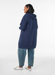 Long hoodie with zip and pockets, Blue, Model image number 2