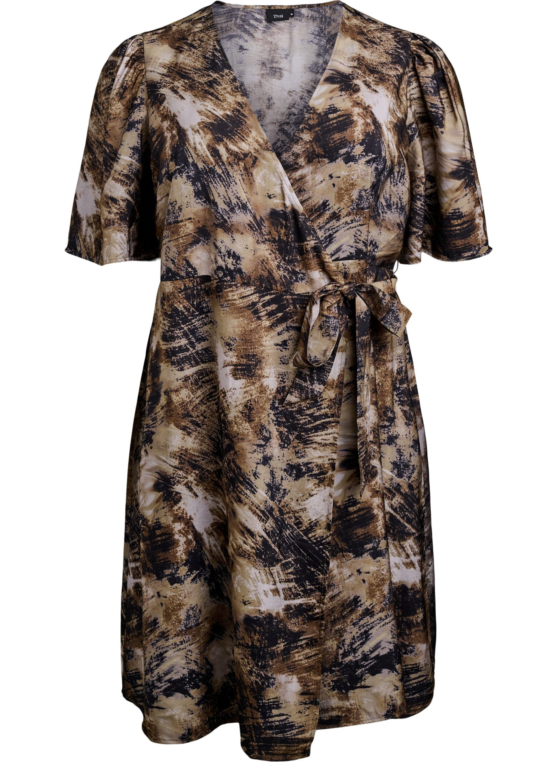 Printed wrap dress