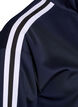 Workout jacket with stripes and cropped sleeves, Blue, Packshot image number 4