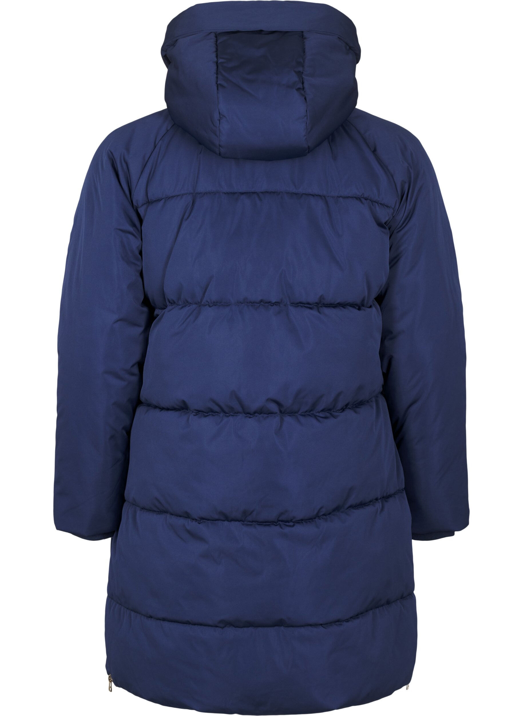 Zizzifashion Puffer coat with hood, Blue, Packshot image number 1