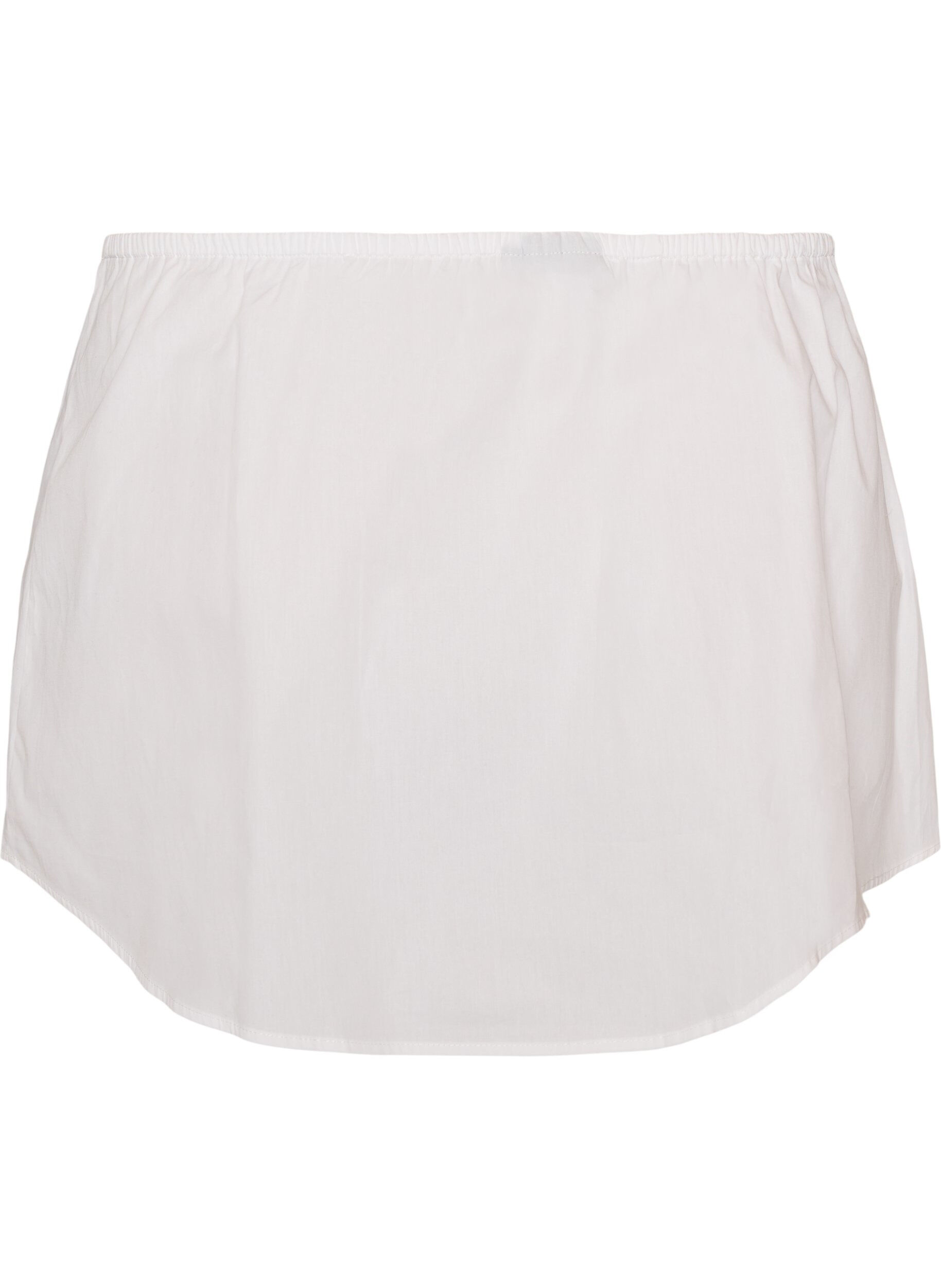 ZizzifashionShirt extender in 100% cotton, White, Packshot image number 1