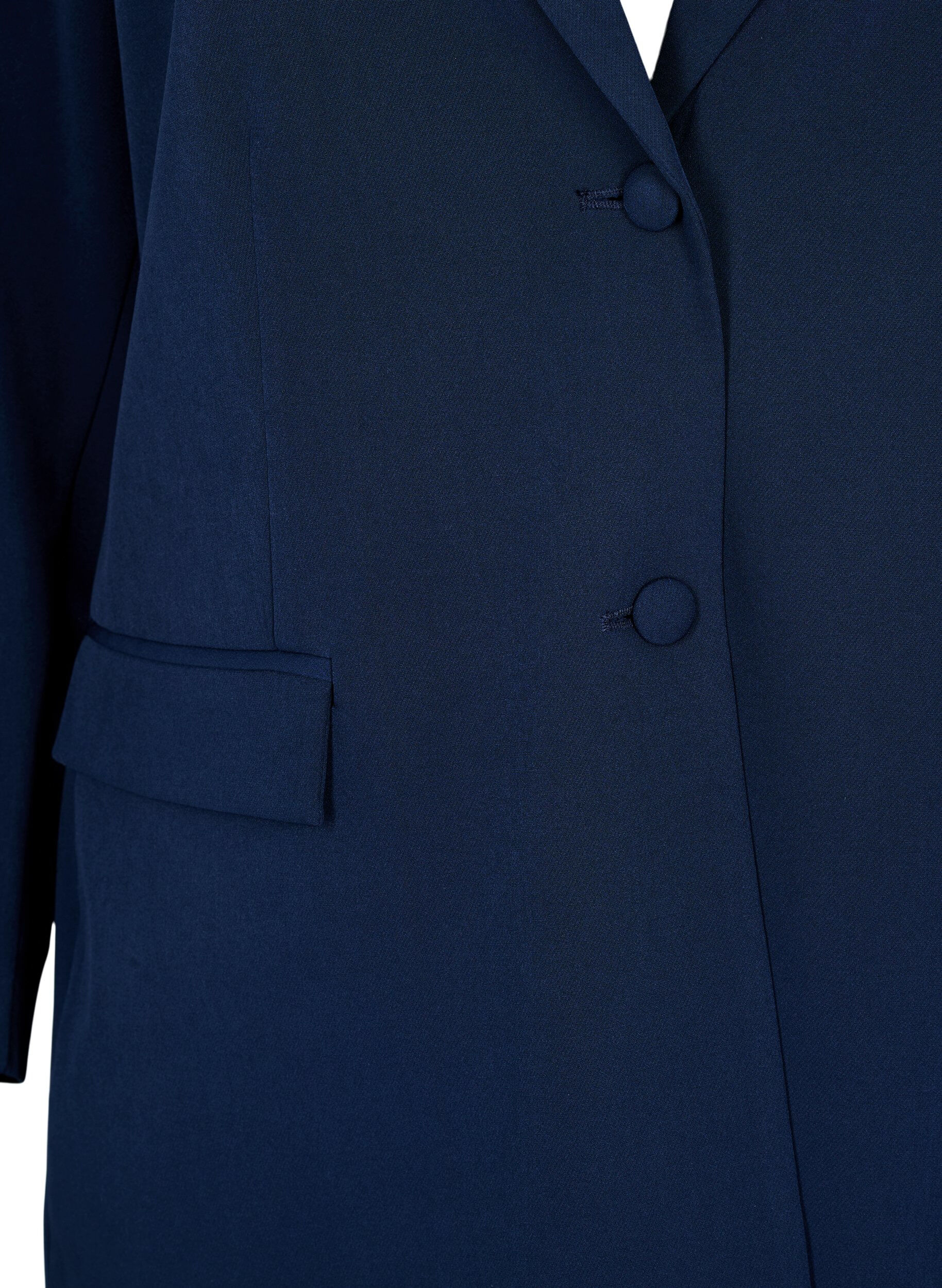 ZizzifashionClassic blazer with button closure, Blue, Packshot image number 2