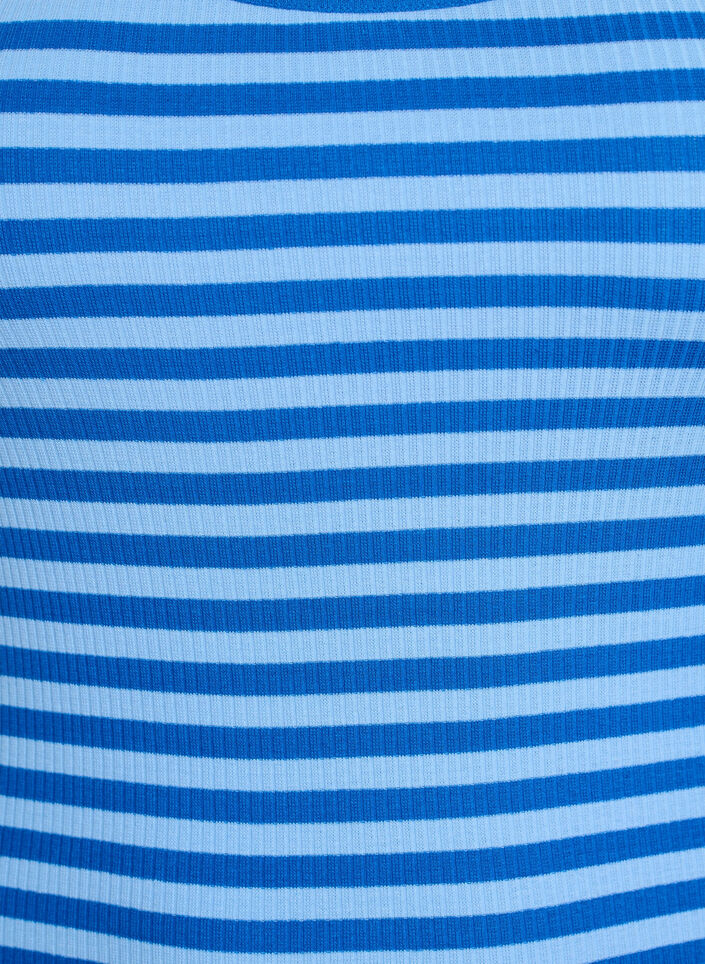 Striped tank top with a rib structure, O. Air Daphne Stripe, Packshot image number 2