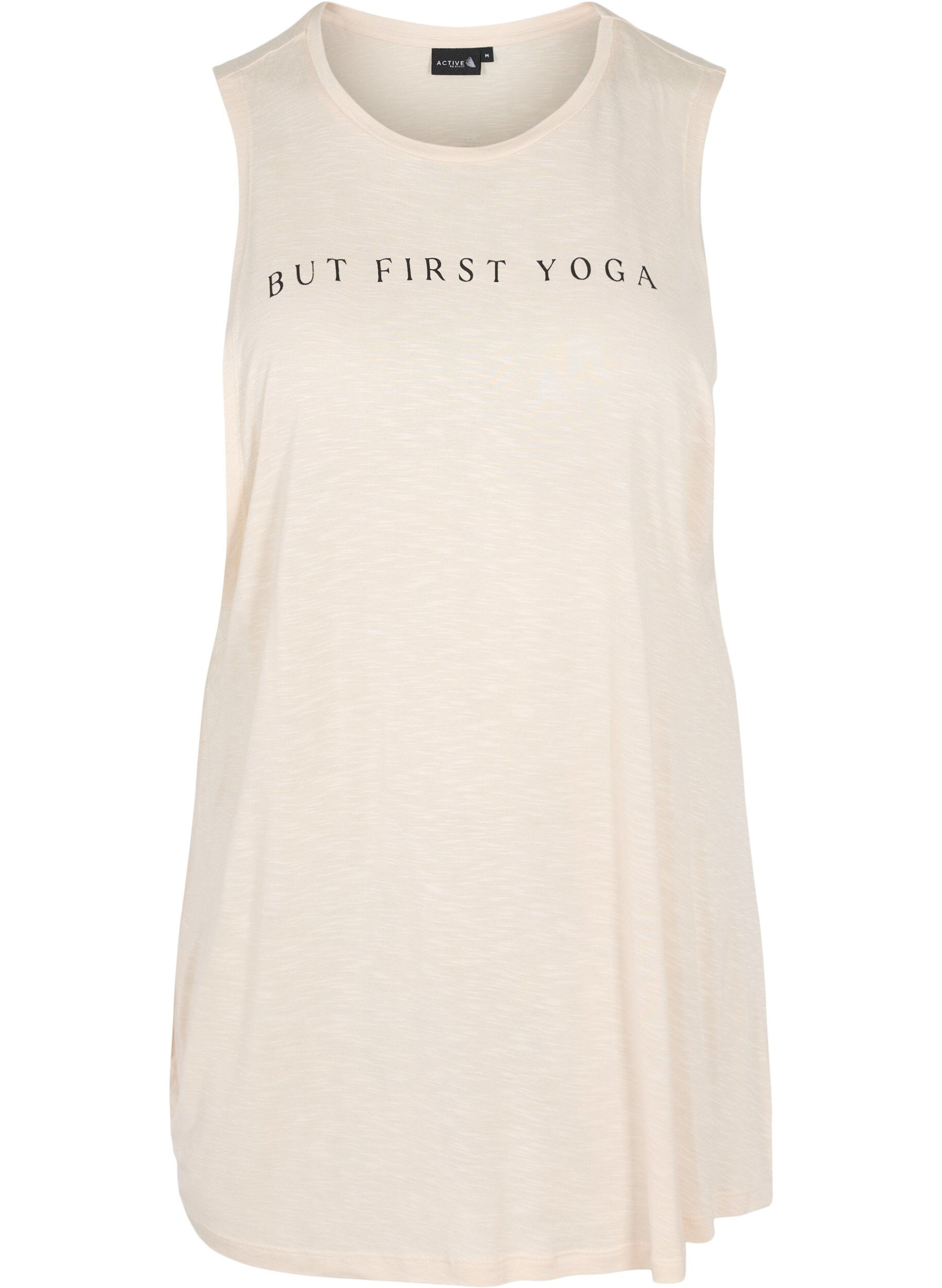 Zizzifashion Sleeveless training top in viscose, Lilac Ash w. BlackP., Packshot image number 0