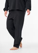 Loose trousers in modal mix, Black, Model image number 2
