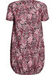 Short-sleeved, printed cotton dress, Black, Packshot image number 1