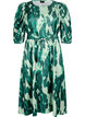 Short-sleeved party dress with tie belt, Green, Packshot image number 0