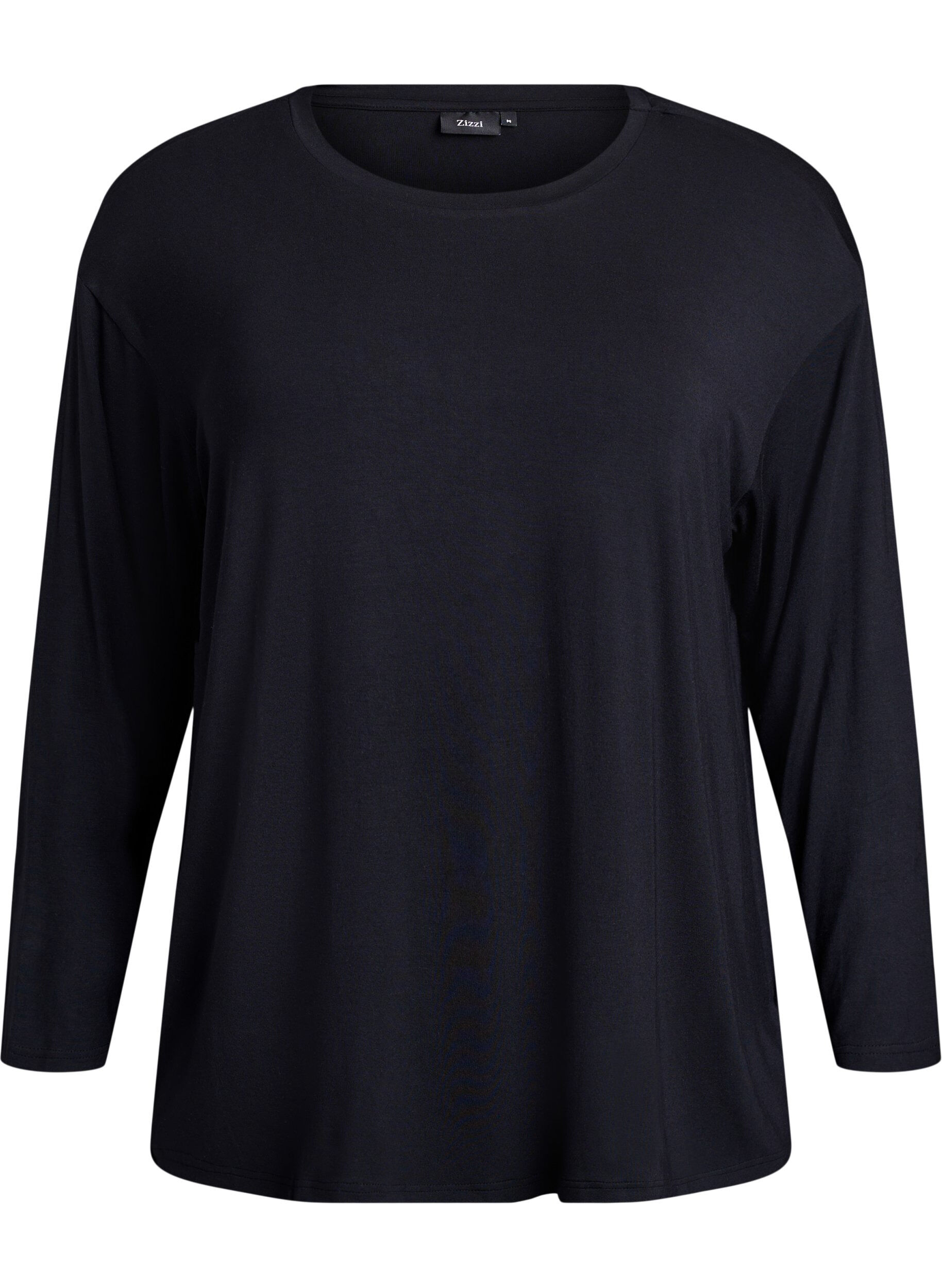 Night blouse in modal with long sleeves