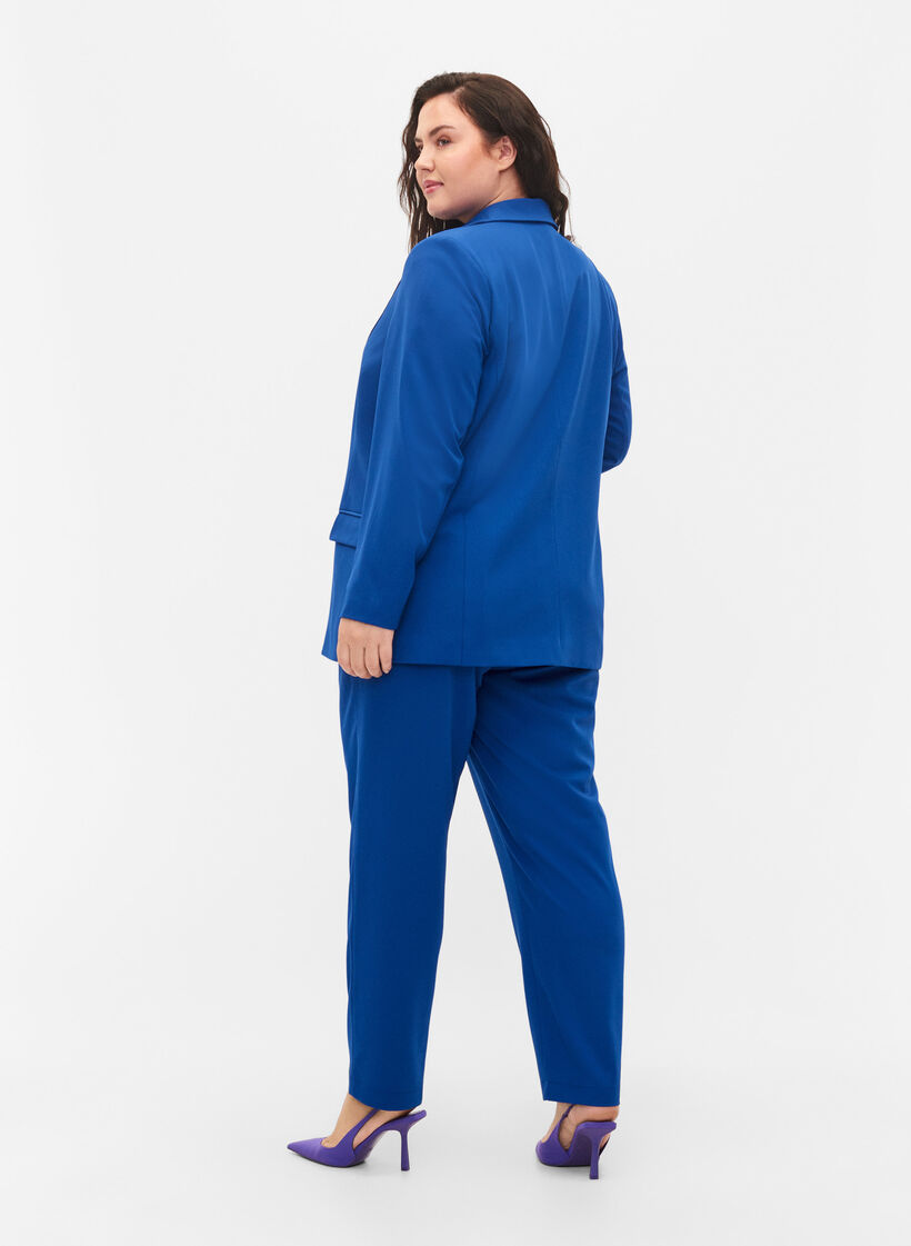 Classic trousers with pockets, Blue, Model image number 1