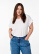 Loose t-shirt with round neck, White, Model image number 0